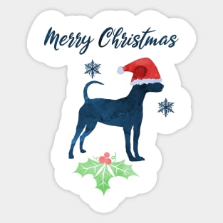 Christmas Pincher Dog Sticker